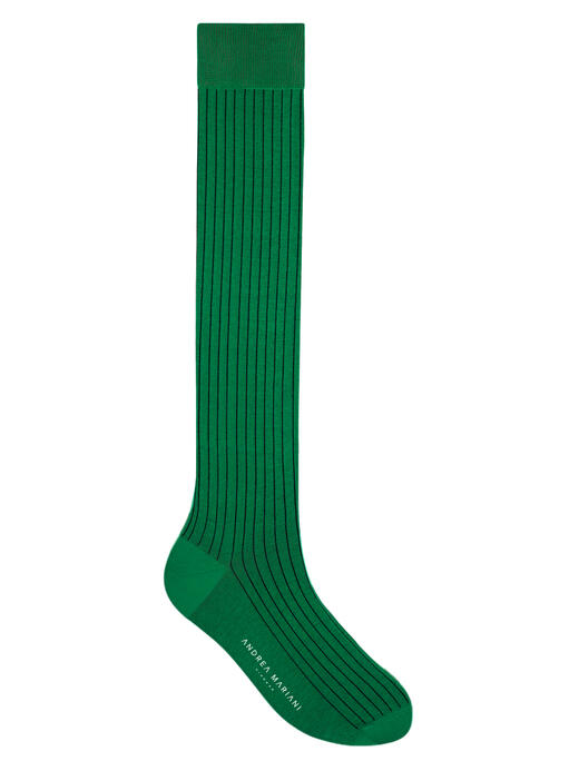 calzini-lunghi-a-righe-multistripe-verde--nero